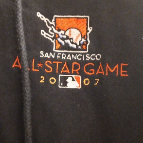 2007 All-Star Game Hooded Drawstring Zippered Front Pockets Sweat Jacket - Picture 2 of 3